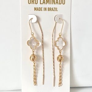 14KT Gold plated threader earrings